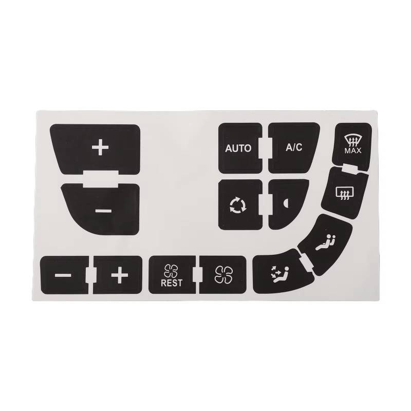 CEWSUIO Kompatibel Mit Grand Für Picasso C4 Auto-Klimaanlage Panel Reparatur Knopf Aufkleber Aufkleber Aufkleber Knöpfe Aufkleber Auto-Aufkleber Knöpfe von CEWSUIO