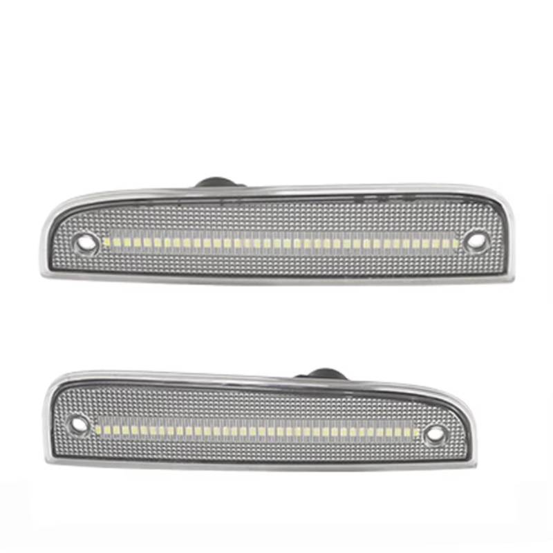 CEWSUIO Kompatibel Mit Jeep Für Cherokee 1997 1998 1999 2000 2001 1 Paar Dynamische Blinker Seitenspiegel Blinker CH2551118 Spiegel Anzeige Blinker(White White Lens) von CEWSUIO