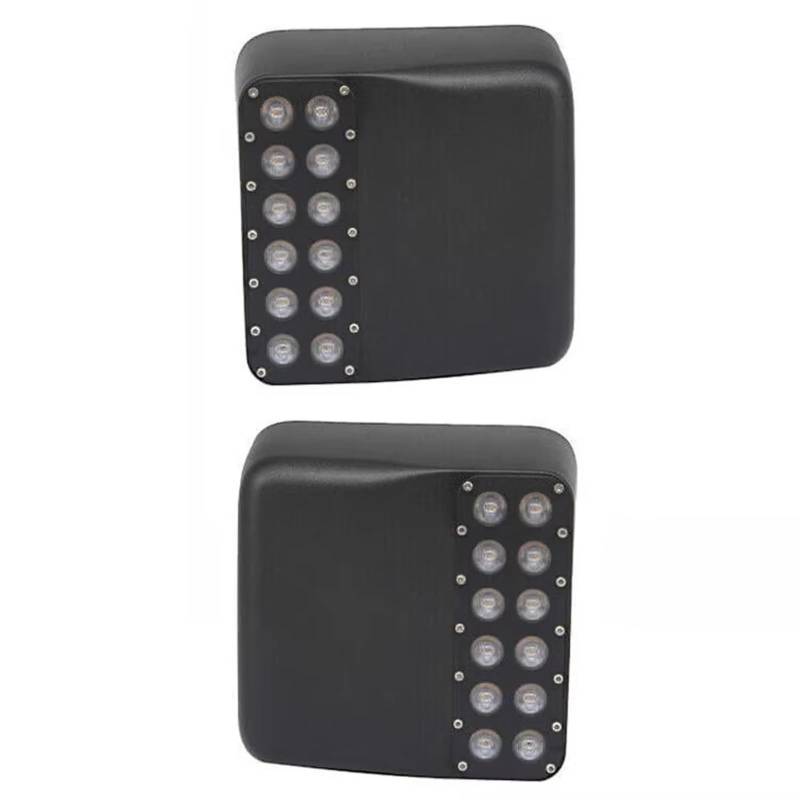 CEWSUIO Kompatibel Mit Jeep Für Wrangler 2018 2019 2020 2021 2022 2023 1 Paar Reihe Bernsteinfarbene Blinker Autoblinker Spiegel Anzeige Blinker von CEWSUIO