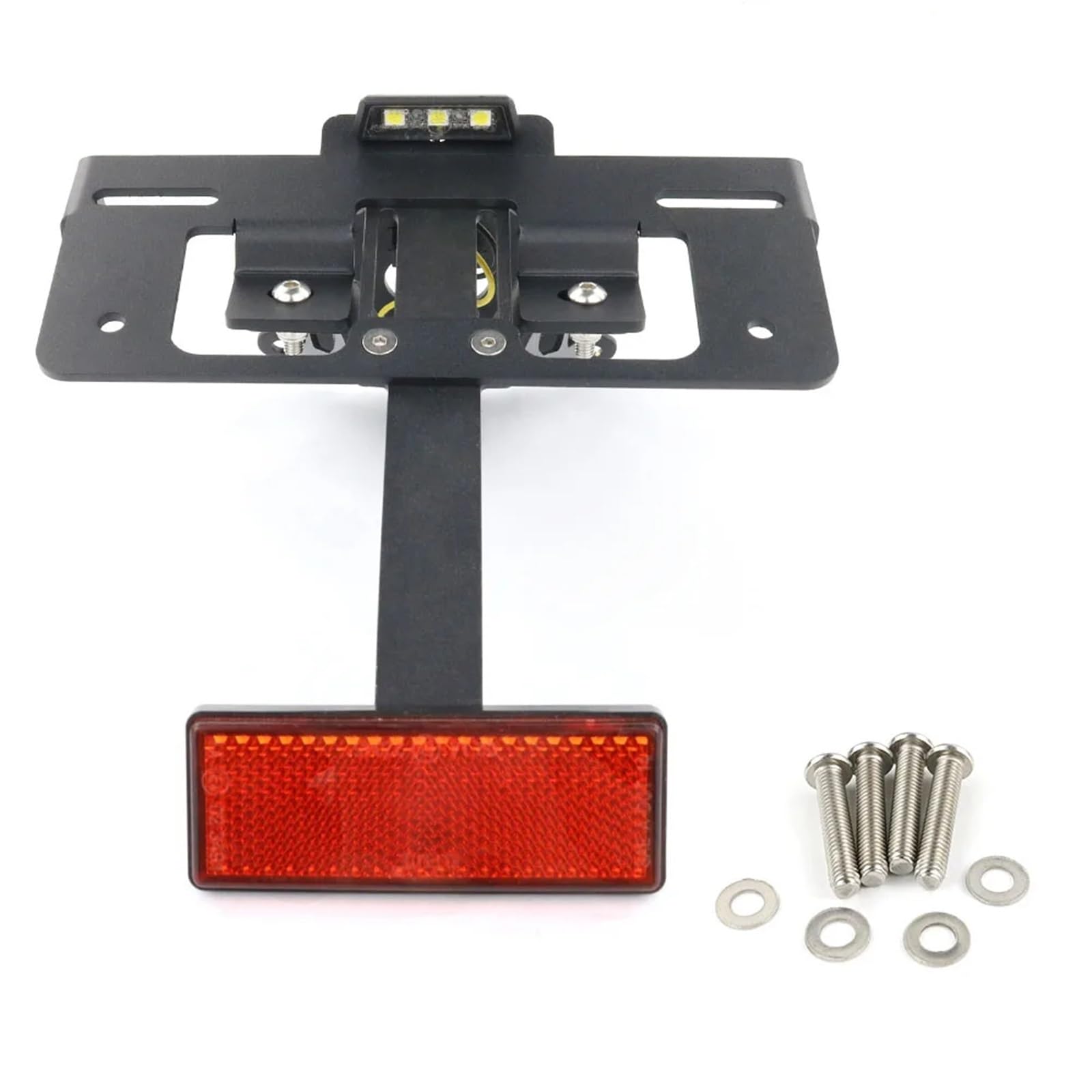 CEWSUIO Kompatibel Mit MT-09 Für SP 2021-2023 Motorrad-Kennzeichenhalterrahmenhalterung Heckkotflügel-Eliminierungskit Kennzeichenhalter Motorrad(with Reflector) von CEWSUIO