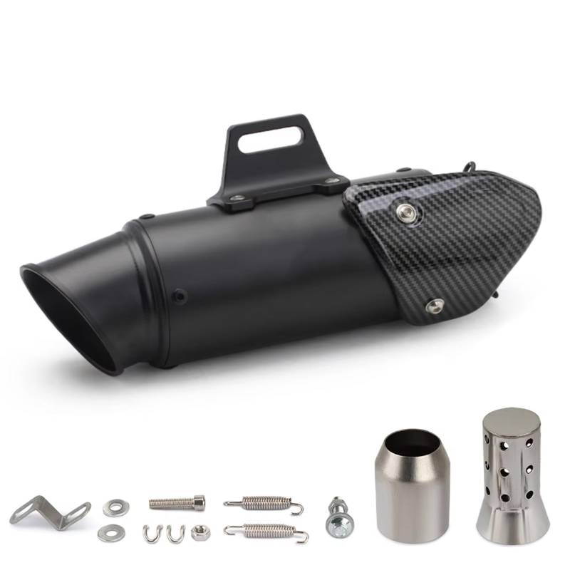 CEWSUIO Kompatibel Mit MT09 Für R6 Für TMAX560 51 Mm Motorrad-Schalldämpfer-Auspuffrohr Universal-Motorrad-Auspuff Modifizierungs-Schalldämpferrohr Motorrad Auspuffrohr(Type B) von CEWSUIO