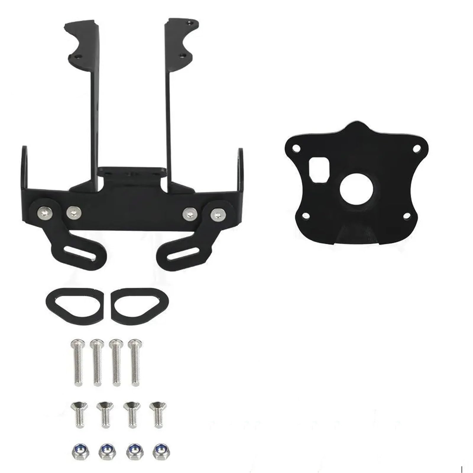CEWSUIO Kompatibel Mit MT09 Für SP 2021 2022 2023 2024 Motorradteile Kennzeichenhalter Kotflügel-Eliminator Zulassungshalterung Kennzeichenhalter Motorrad(Black NO Light) von CEWSUIO