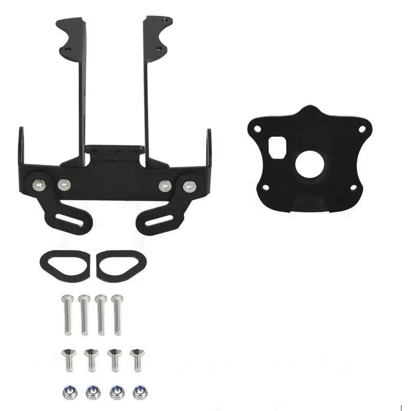 CEWSUIO Kompatibel Mit MT09 Für SP 2021 2022 2023 2024 Motorradteile Kennzeichenhalter Kotflügel-Eliminator Zulassungshalterung Kennzeichenhalter Motorrad(Black NO Light) von CEWSUIO