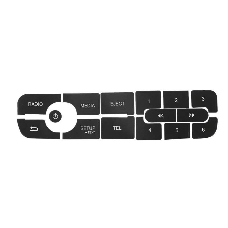 CEWSUIO Kompatibel Mit Megane Für Master III, Autoknopf-Reparaturaufkleber, CD Für Radio-Audio-Knopf-Reparaturaufkleber Auto-Aufkleber Knöpfe von CEWSUIO