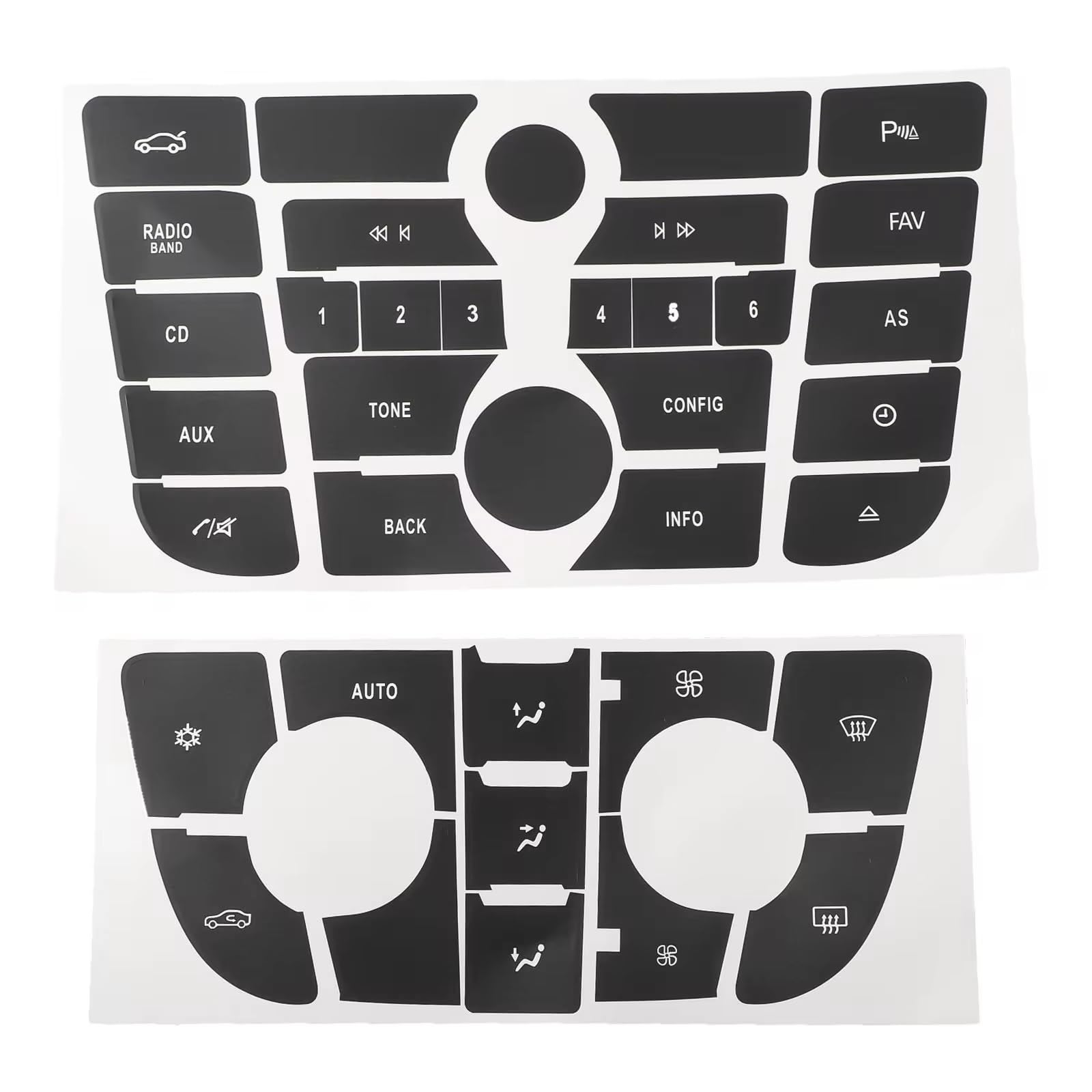 CEWSUIO Kompatibel Mit Opel Für GTC-Tastenreparaturaufkleber, Auto-Armaturenbrett-CD Für Radio-Audio-Tastenreparatur Auto-Aufkleber Knöpfe CEWSUIO Kompatibel Mit Opel Für GTC-Tastenreparaturaufkleber, Auto-Armaturenbrett-CD Für Radio-Audio-Tastenreparatur Auto-Aufkleber Knöpfe von CEWSUIO