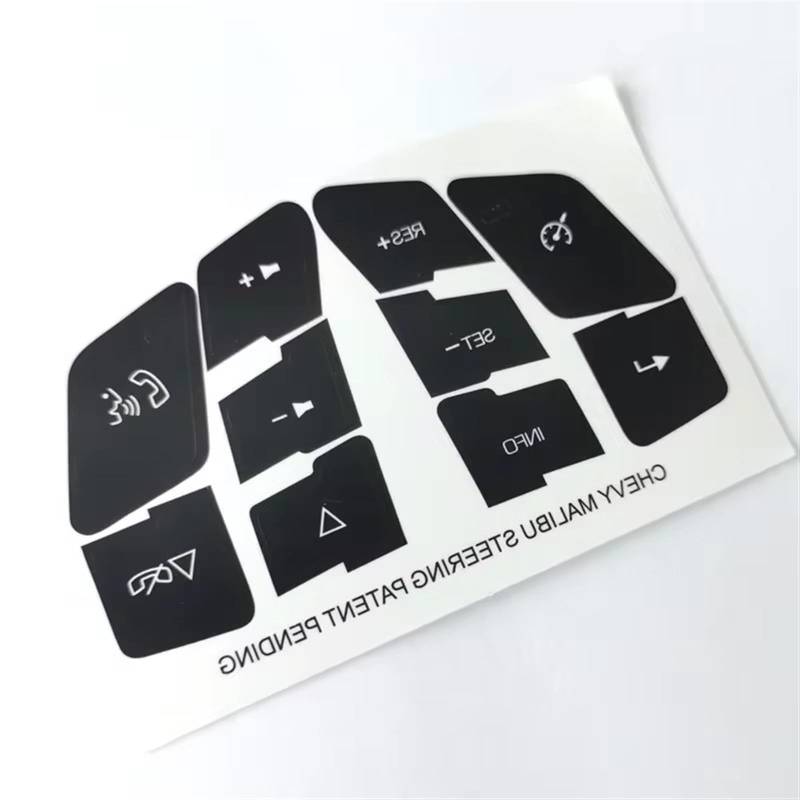 CEWSUIO Kompatibel Mit Pontiac Für G6 Auto Lenkrad Knopf Reparatur Abziehbilder Aufkleber Kit Zubehör Auto Aufkleber Auto-Aufkleber Knöpfe von CEWSUIO
