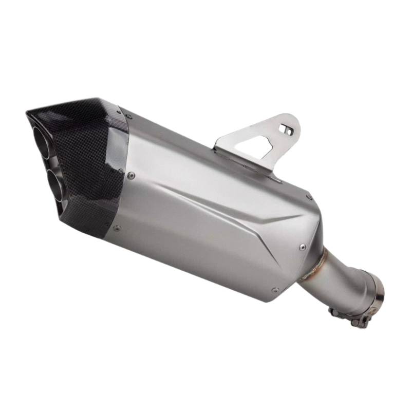 CEWSUIO Kompatibel Mit R1300GS 2024 2025 Motorradauspuff Modify Slip On Line Doppelloch-Schalldämpfer Motorrad-Auspuffrohr Motorrad Auspuffrohr(Type A) von CEWSUIO