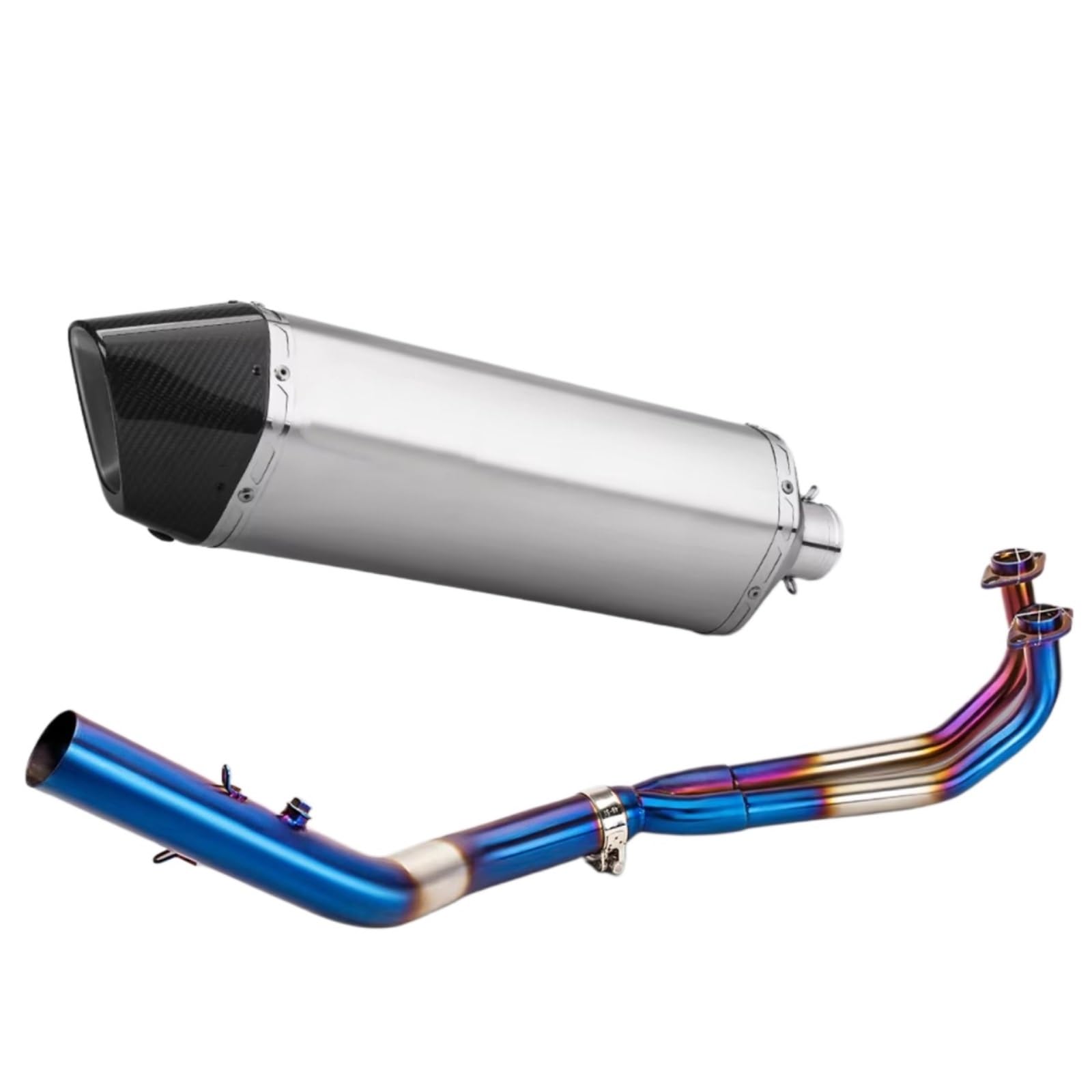 CEWSUIO Kompatibel Mit SYM Für MAXSYM Für TL500 Motorradauspuff Modifizieren Auspuff Schalldämpfer Scooter Front Link Pipe Motorrad Auspuffrohr(F) von CEWSUIO