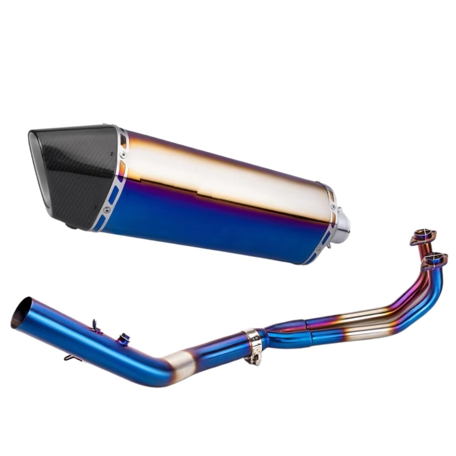 CEWSUIO Kompatibel Mit SYM Für MAXSYM Für TL500 Motorradauspuff Modifizieren Auspuff Schalldämpfer Scooter Front Link Pipe Motorrad Auspuffrohr(H) von CEWSUIO