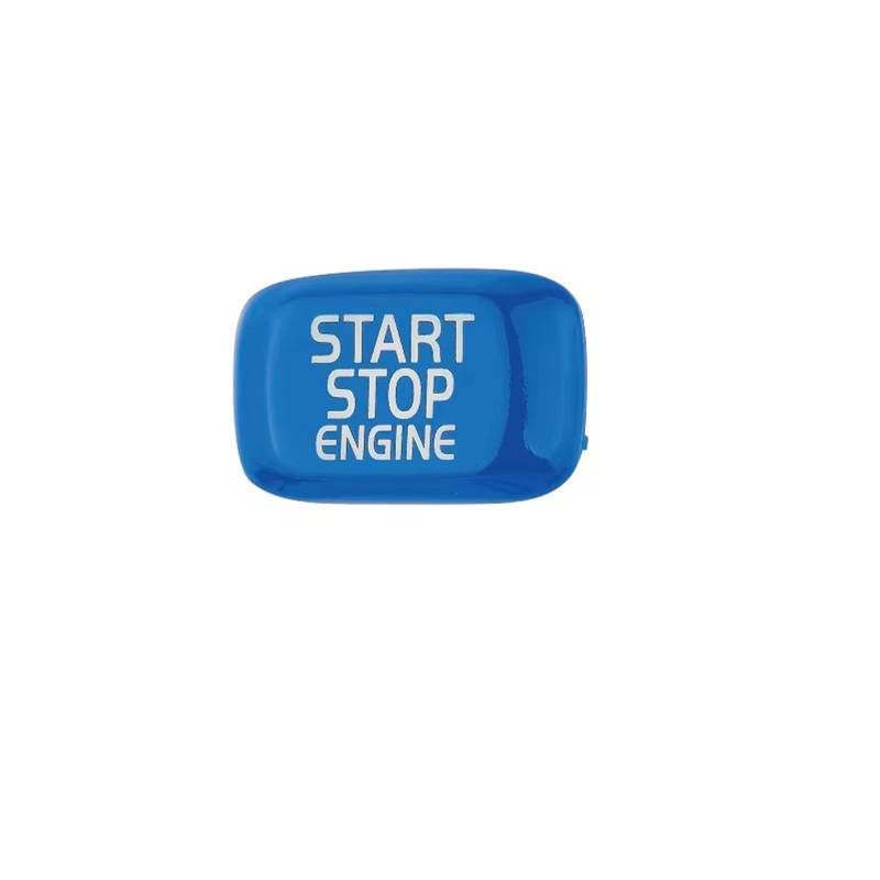 CEWSUIO Kompatibel Mit Volvo Für S60 XC60 2011 2012 2013 2014 2015 2016 2017 Automotor-Start-Stopp-Schalterknopf Ersatzabdeckungsaufkleber Auto-Aufkleber Knöpfe(Blue) von CEWSUIO