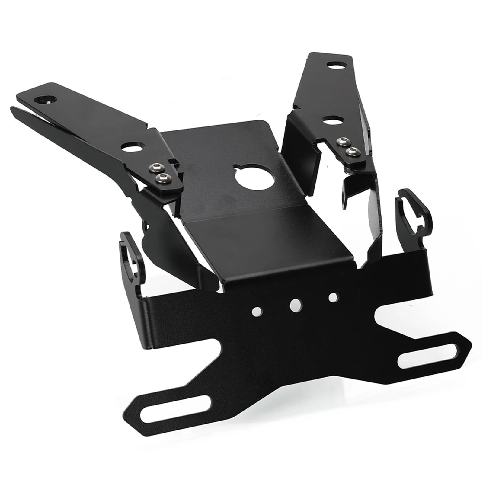 CEWSUIO Kompatibel Mit XADV750 2021-2022-2023-2024 Motorrad-Kennzeichenhalter, Kotflügel-Eliminator Zulassungshalterung Mit Licht Kennzeichenhalter Motorrad(Black NO Light a) von CEWSUIO