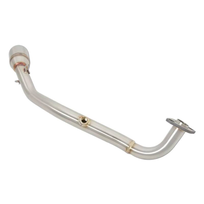 CEWSUIO Kompatibel Mit Yamaha Für Cygnus Für Gryphus Für 125cc Motorrad-Auspuffanlagen, Modifiziert Für Escape Moto Link Pipe Connecting 51MM Schalldämpfer Motorrad Auspuffrohr(Silver) von CEWSUIO