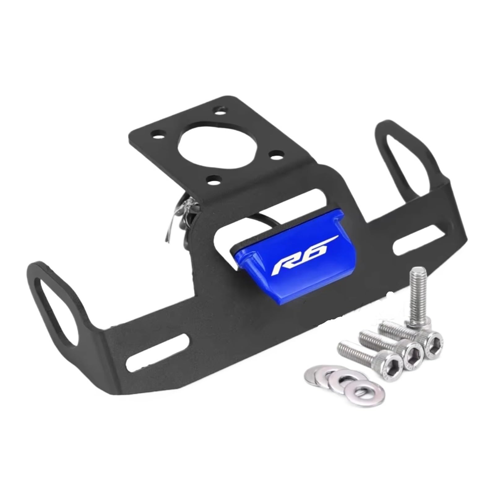 CEWSUIO Kompatibel Mit Yamaha Für R6 2006–2022 Für R6 18 2020. Motorrad-Heckrahmenhalterung, Nummernschildhalter, Kotflügel-Eliminator Kennzeichenhalter Motorrad(Blue) von CEWSUIO