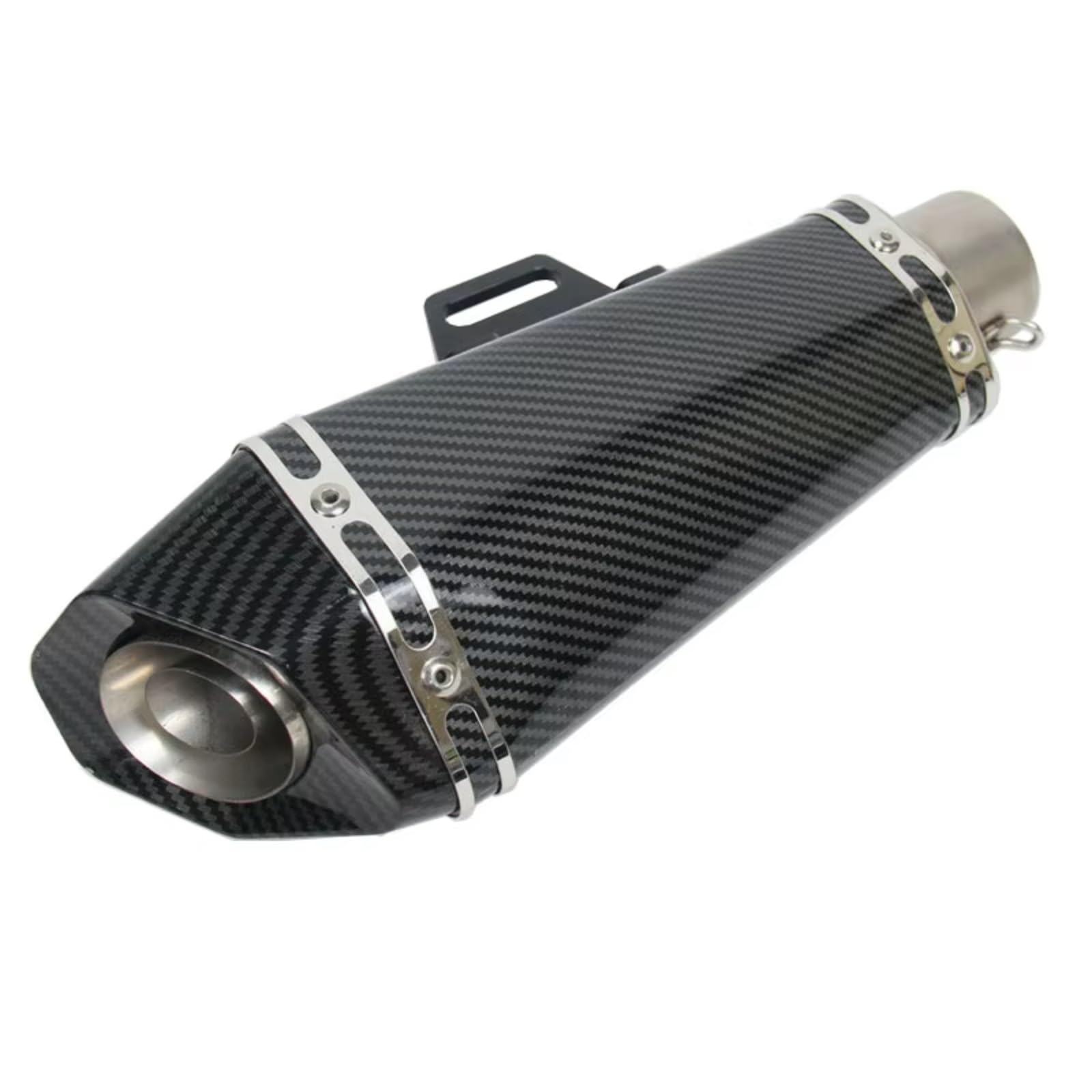 CEWSUIO Kompatibel Mit Z900 Universal 36–51 Mm Motorradauspuff Mit DB-Killer-Aufklebern, Schalldämpfer Motorrad Auspuffrohr(Type A) von CEWSUIO