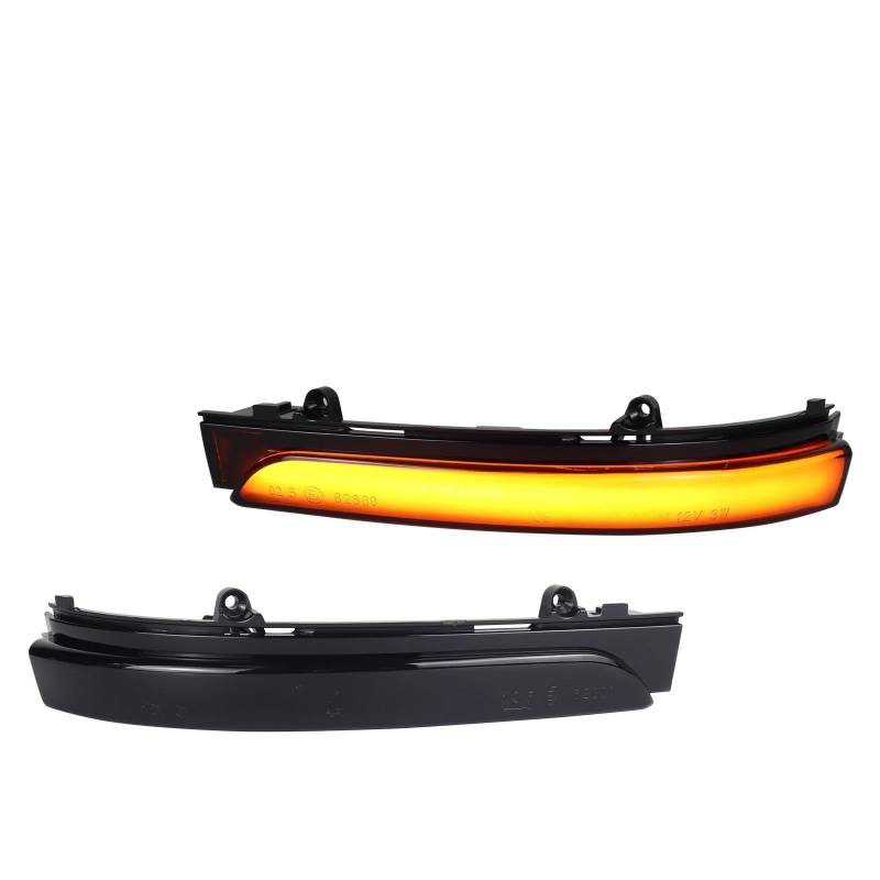 CEWSUIO Kompatibel mit GOL G5 G6 G7 G8 2013 2014 2015 Blinker Seitenspiegel-Kontrollleuchten Rückspiegel-Blinker Spiegel Anzeige Blinker(Smoke Black) von CEWSUIO