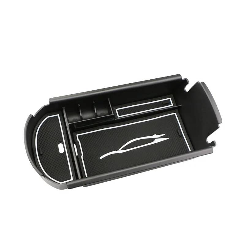 CEWSUIO Mittelkonsole Aufbewahrungsbox Kompatibel Mit C-HR 2016-2022 Auto Armlehne Lagerung Fach Armlehne Box Lagerung Box Innen Zubehör Center Konsole Armlehne Lagerung Box(White) von CEWSUIO