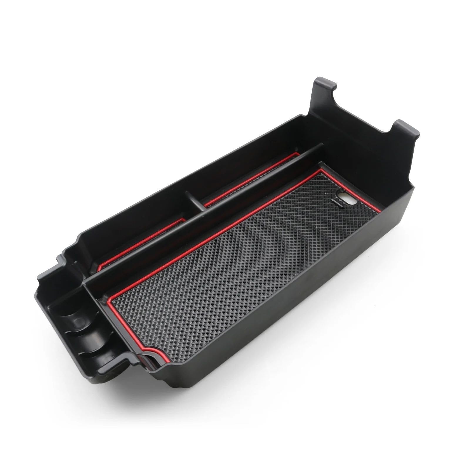 CEWSUIO Mittelkonsole Aufbewahrungsbox Kompatibel Mit Nissan Für Rogue T33 2022 2023 Auto-Mittelarmlehnen-Aufbewahrungsbox Autoinnenausstattung(Red) von CEWSUIO