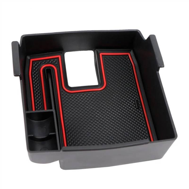 CEWSUIO Mittelkonsole Aufbewahrungsbox Kompatibel Mit Toyota Für Corolla Für Cross XG10 2020 2021 2022 Auto-Zentralsteuerung Armlehne Aufbewahrungsbox Auto-Innenausstattung(Red) von CEWSUIO