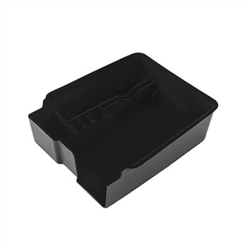 Mittelkonsole Aufbewahrungsbox Kompatibel Mit Tesla Für Modell 3 Y 2021 2022 2023 Zubehör Armlehnen-Organizer-Fach Handschuhfach Unten Mittelkonsolen-Organizer Aufbewahrungsbox(Armrest Box Flocking) von CEWSUIO