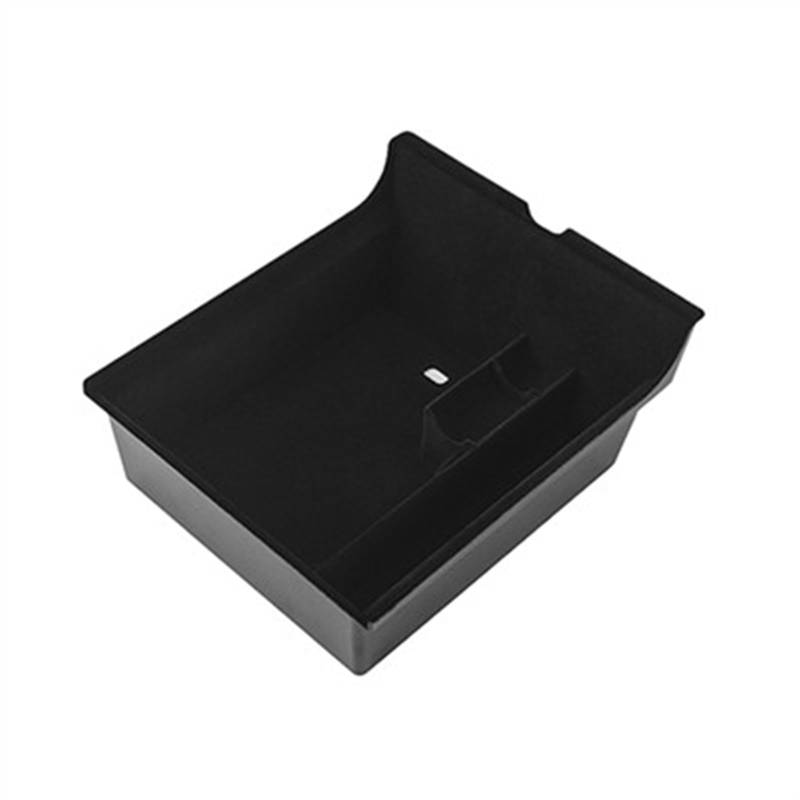 Mittelkonsole Aufbewahrungsbox Kompatibel Mit Tesla Für Modell 3 Y 2021 2022 2023 Zubehör Armlehnen-Organizer-Fach Handschuhfach Unten Mittelkonsolen-Organizer Aufbewahrungsbox(Central Flocking) von CEWSUIO