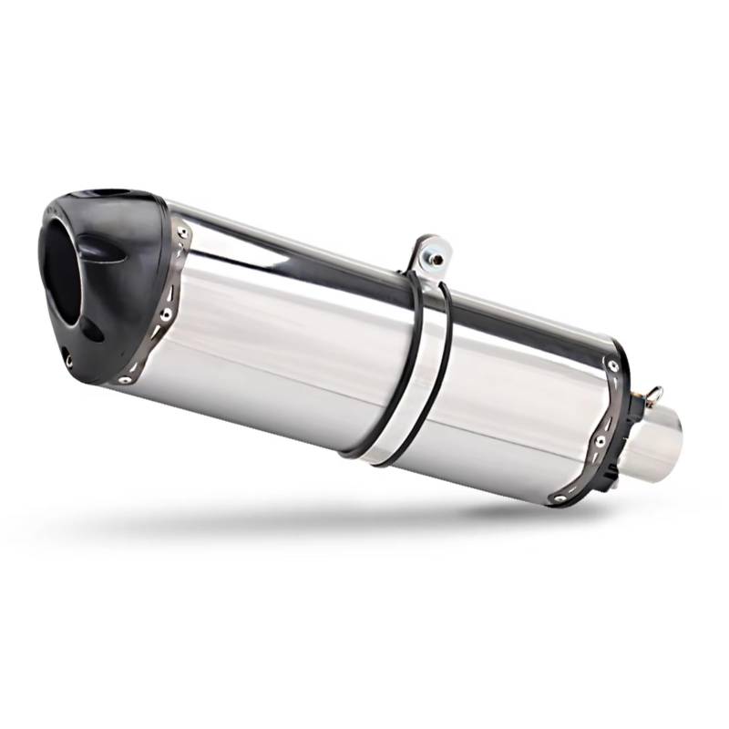 CFAYRLMS Auspuffendrohr Für CBR650R Für CB1000 Universal Motorrad Auspuff Carbon Fiber Schalldämpfer Rohr 51MM Motorrad Auspuffrohr(A) von CFAYRLMS