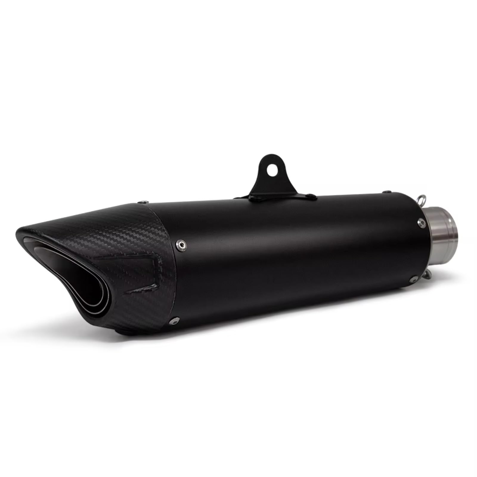 CFAYRLMS Auspuffendrohr Kompatibel Mit Für NINJA650 Universal 51MM Motorradzubehör Auspuff Modify Schalldämpfer Carbon Shark Endrohr(Type B) von CFAYRLMS