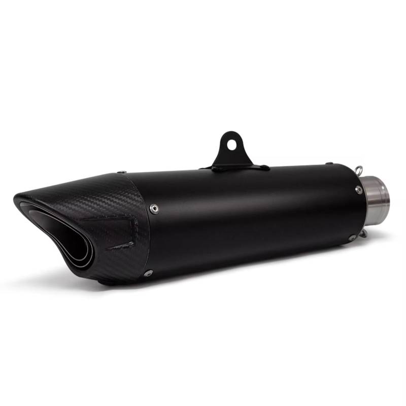 CFAYRLMS Auspuffendrohr Kompatibel Mit Für NINJA650 Universal 51MM Motorradzubehör Auspuff Modify Schalldämpfer Carbon Shark Endrohr(Type B) von CFAYRLMS