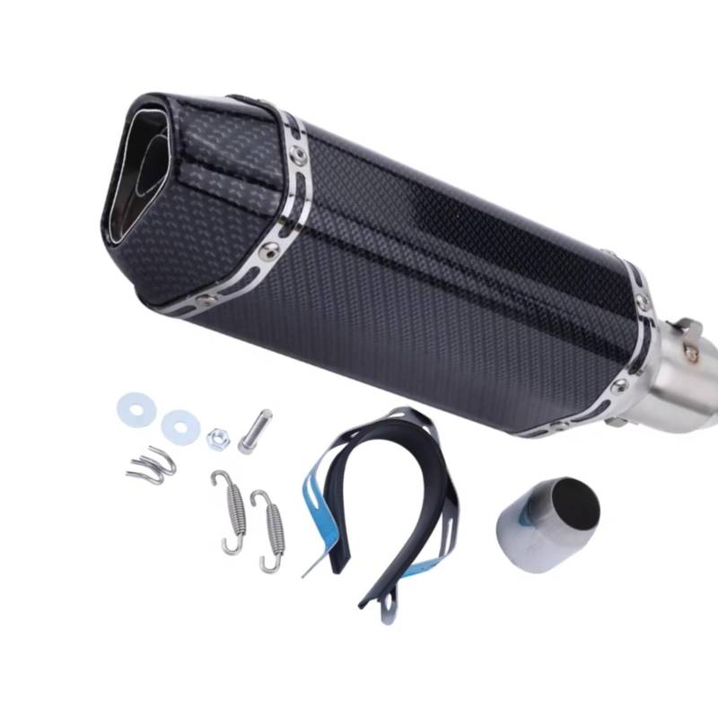 CFAYRLMS Auspuffendrohr Kompatibel Mit Für Ninja400 Für Z800 Universal-Motorrad-Schalldämpfer-Auspuffrohr Motorrad-Schalldämpfer-Auspuffrohr Dirt Pit Bike von CFAYRLMS