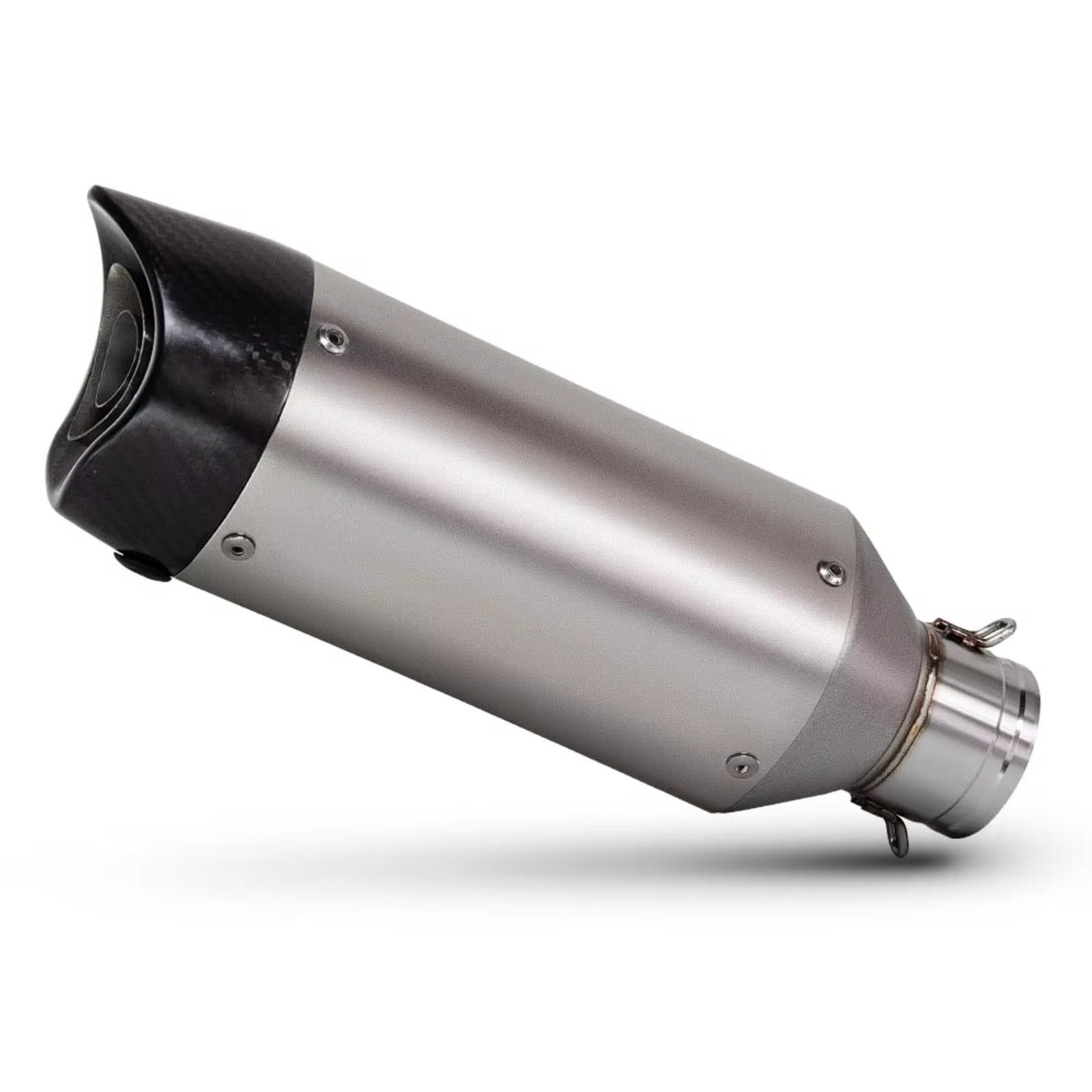 CFAYRLMS Auspuffendrohr Kompatibel Mit Für Z250 Für Ninja400 51 Mm Motorradauspuff Universal Carbon Schalldämpfer Motorrad Auspuffrohr(Type A) von CFAYRLMS