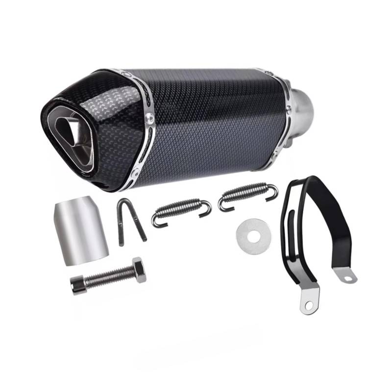 CFAYRLMS Auspuffendrohr Kompatibel Mit Für Z900 Für Z1000 Universal-Motorrad-modifiziertes Auspuffrohr Motorrad-Schalldämpfer-Auspuffrohr Dirt Pit Bike von CFAYRLMS