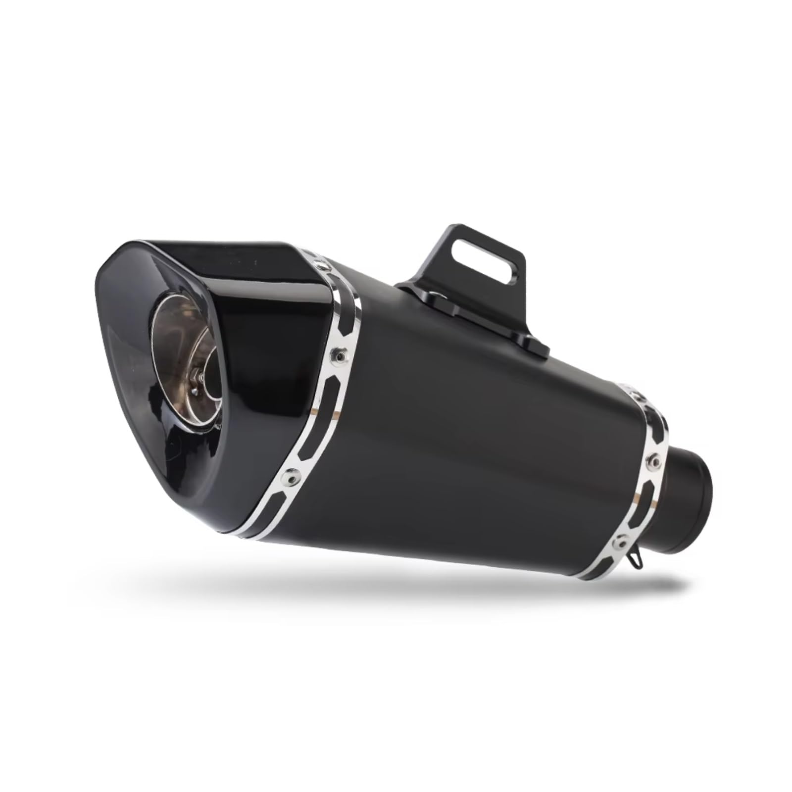 CFAYRLMS Auspuffendrohr Kompatibel Mit Suzuki Für GSXR600 Für GSX250R, 51 Mm, Universeller Motorradauspuff, Modifizierter Edelstahl-Schalldämpfer Mit Großem Kegel Und Sechseck(C) von CFAYRLMS
