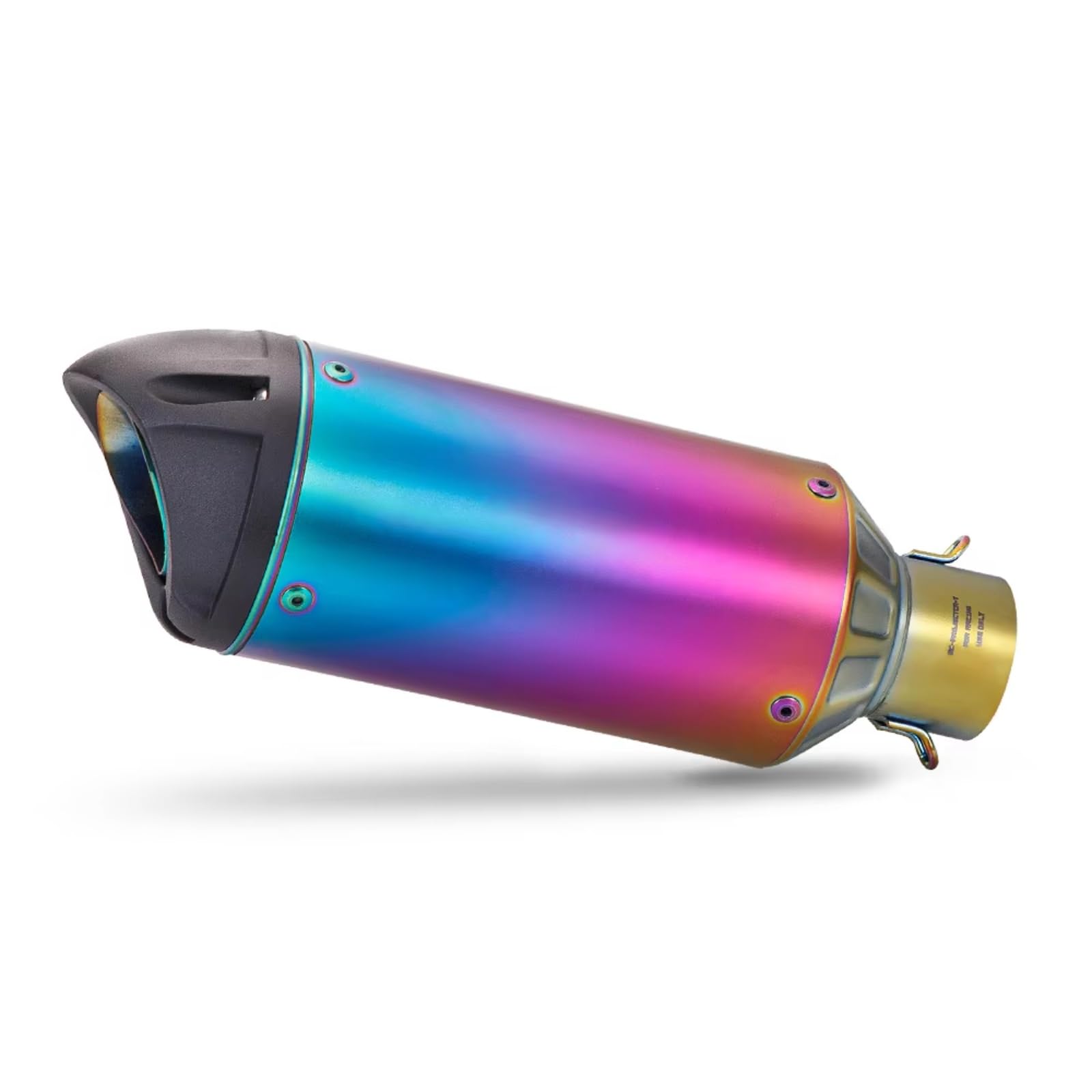 CFAYRLMS Auspuffendrohr Kompatibel Mit Suzuki Für GSXS125 Motorrad-Auspuffrohr, 51 Mm, Universeller Motorrad-Auspuffschalldämpfer, Modifiziertes Entenschnabel-Endrohr(Type A) von CFAYRLMS
