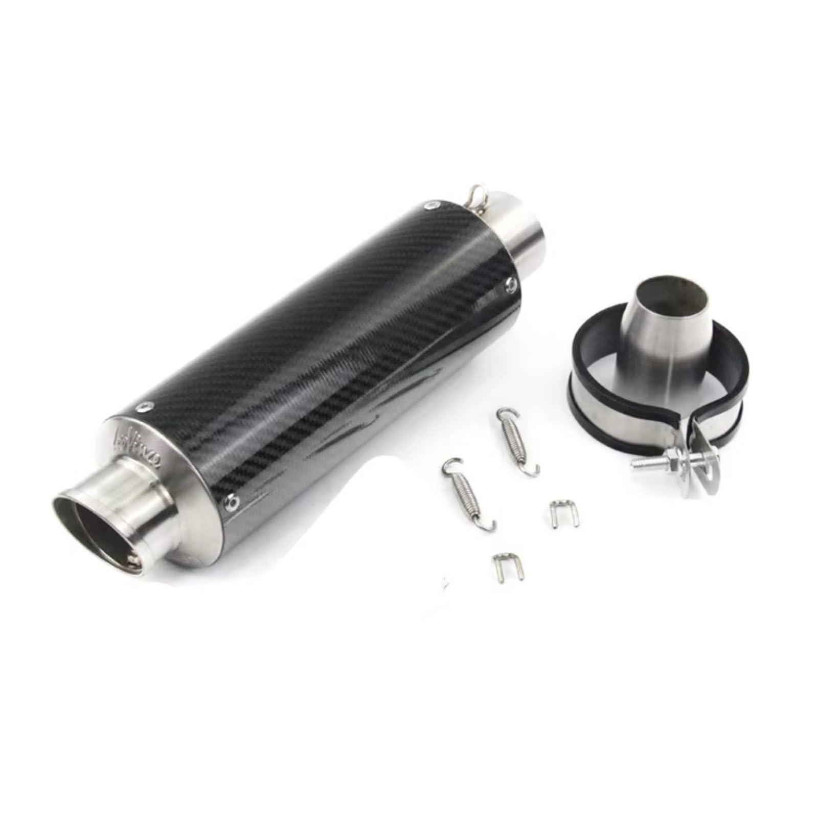 CFAYRLMS Auspuffendrohr Kompatibel Mit Suzuki Für Sv650 Motorradzubehör 51MM Auspuffrohr Motorrad Auspuff Schalldämpfer Rohr(Type B) von CFAYRLMS