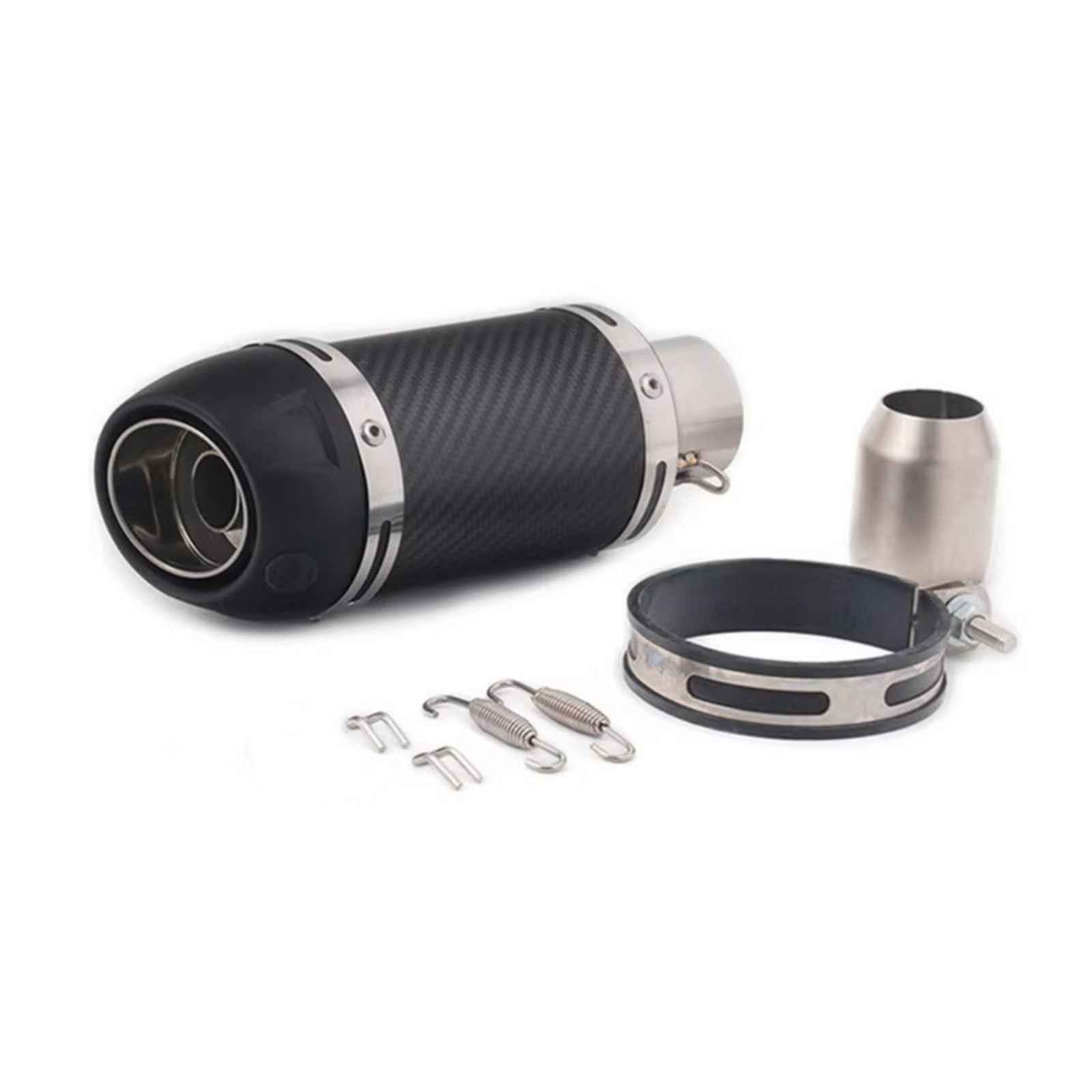 CFAYRLMS Auspuffendrohr Kompatibel Mit Suzuki Für Sv650 Motorradzubehör 51MM Auspuffrohr Motorrad Auspuff Schalldämpfer Rohr(Type C) von CFAYRLMS