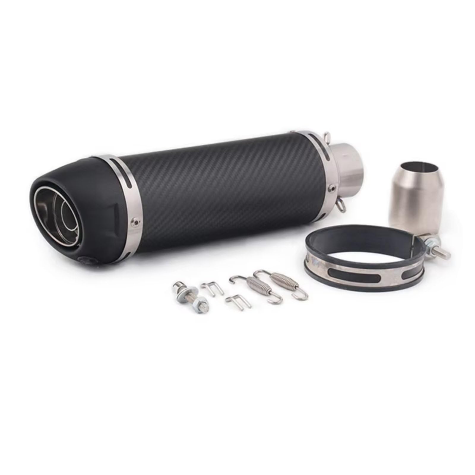 CFAYRLMS Auspuffendrohr Kompatibel Mit Suzuki Für Sv650 Motorradzubehör 51MM Auspuffrohr Motorrad Auspuff Schalldämpfer Rohr(Type D) von CFAYRLMS