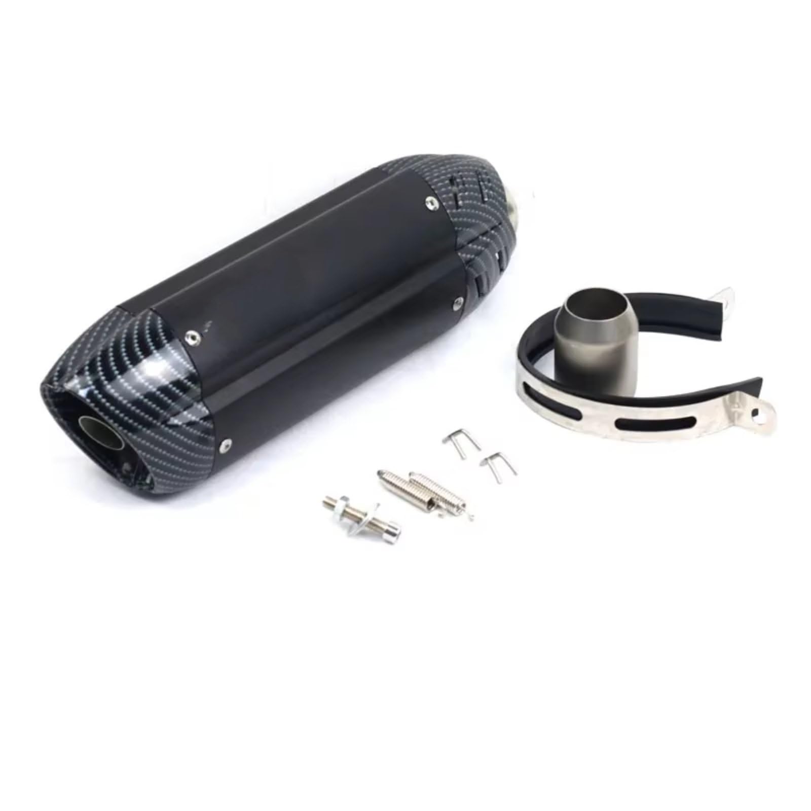 CFAYRLMS Auspuffendrohr Kompatibel Mit Suzuki Für Sv650 Universal 51MM Motorrad Auspuffrohr Motorrad Auspuff Schalldämpfer Rohr(Type A) von CFAYRLMS