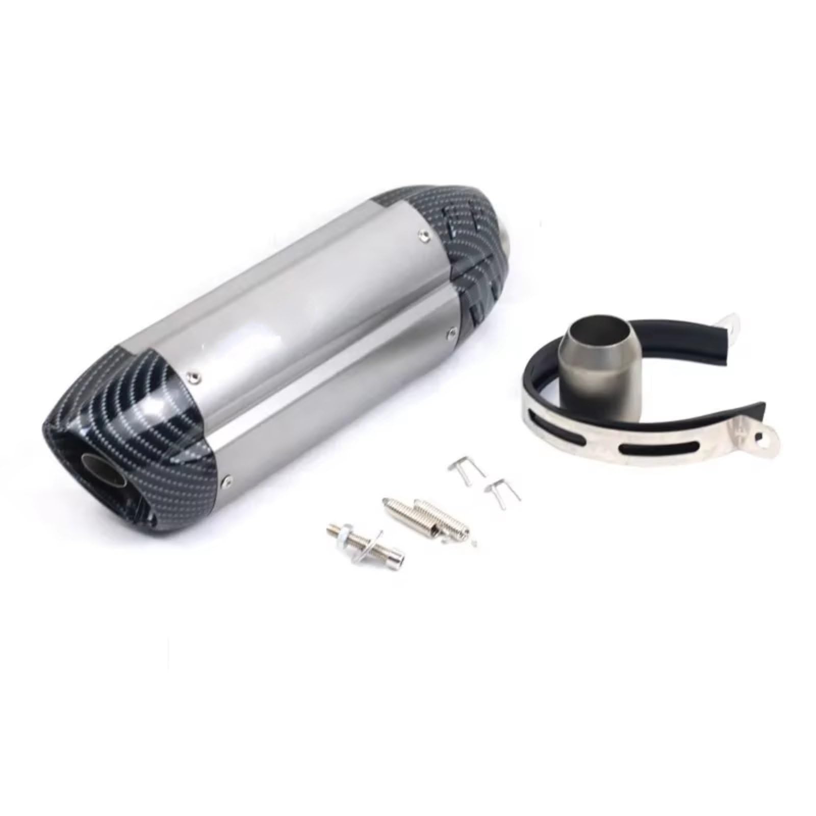 CFAYRLMS Auspuffendrohr Kompatibel Mit Suzuki Für Sv650 Universal 51MM Motorrad Auspuffrohr Motorrad Auspuff Schalldämpfer Rohr(Type D) von CFAYRLMS