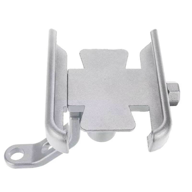 CFAYRLMS Handyhalterung Für ADV 350 Für ADV350 2024 Motorrad Handy Halter GPS Ständer Halterung Aluminium Lenker Griff Bar GPS Unterstützung Pol(Mirror Holder Silver) von CFAYRLMS