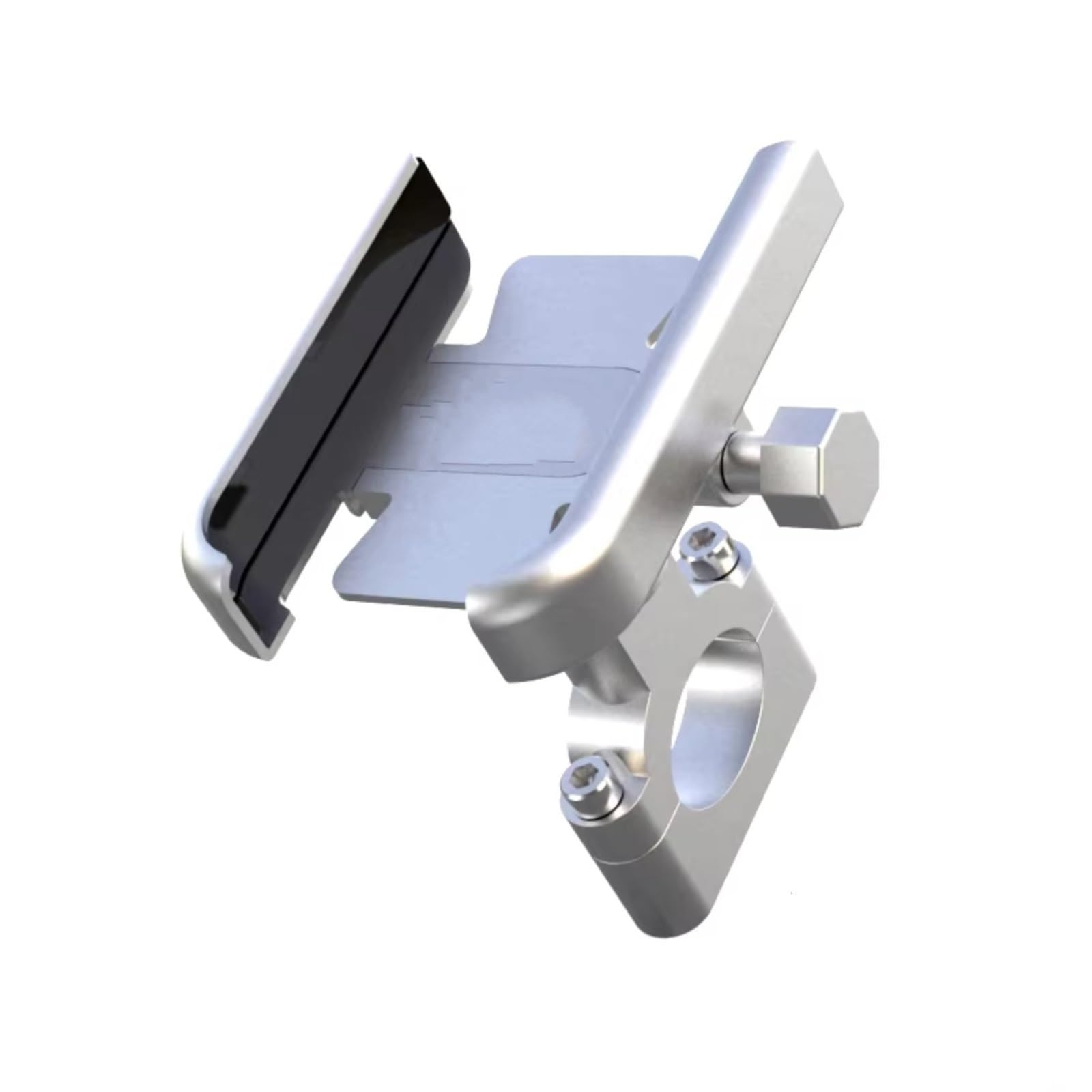 CFAYRLMS Handyhalterung Für Hornet 900 600 Für CB600F Für CB 600F 1998-2014 Motorrad Lenker Handy GPS Stand Halterung Unterstützung Halter(Silver,Handlebar) von CFAYRLMS