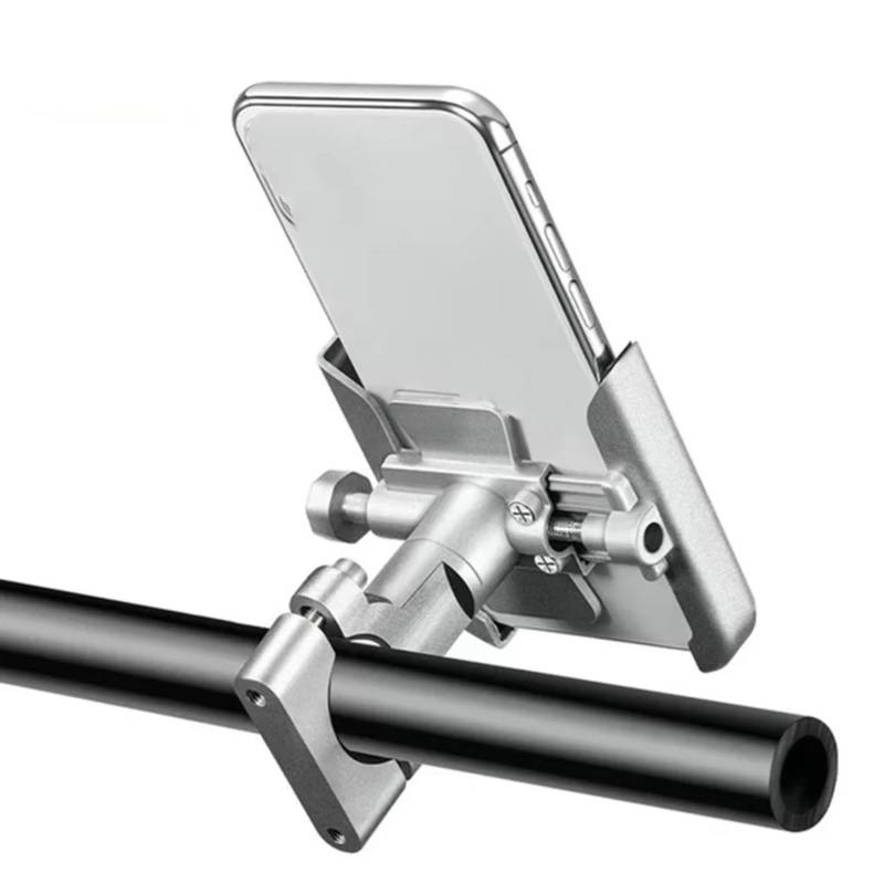CFAYRLMS Handyhalterung Für NC750X Für NC 750X 750 X Alle Jahre Motorrad Halter GPS SDand Halterung Drehbare Lenker Handy Einstellbar(Silver,Handlebar) von CFAYRLMS