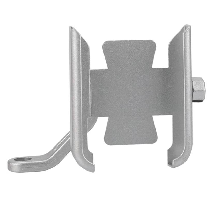 CFAYRLMS Handyhalterung Für S1000RR Für S 1000RR Für S1000 RR 2015-2025 2024 2023 Motorrad CNC Handy GPS Navigation Lenker Halterung(Silver,Mirror Holder) von CFAYRLMS