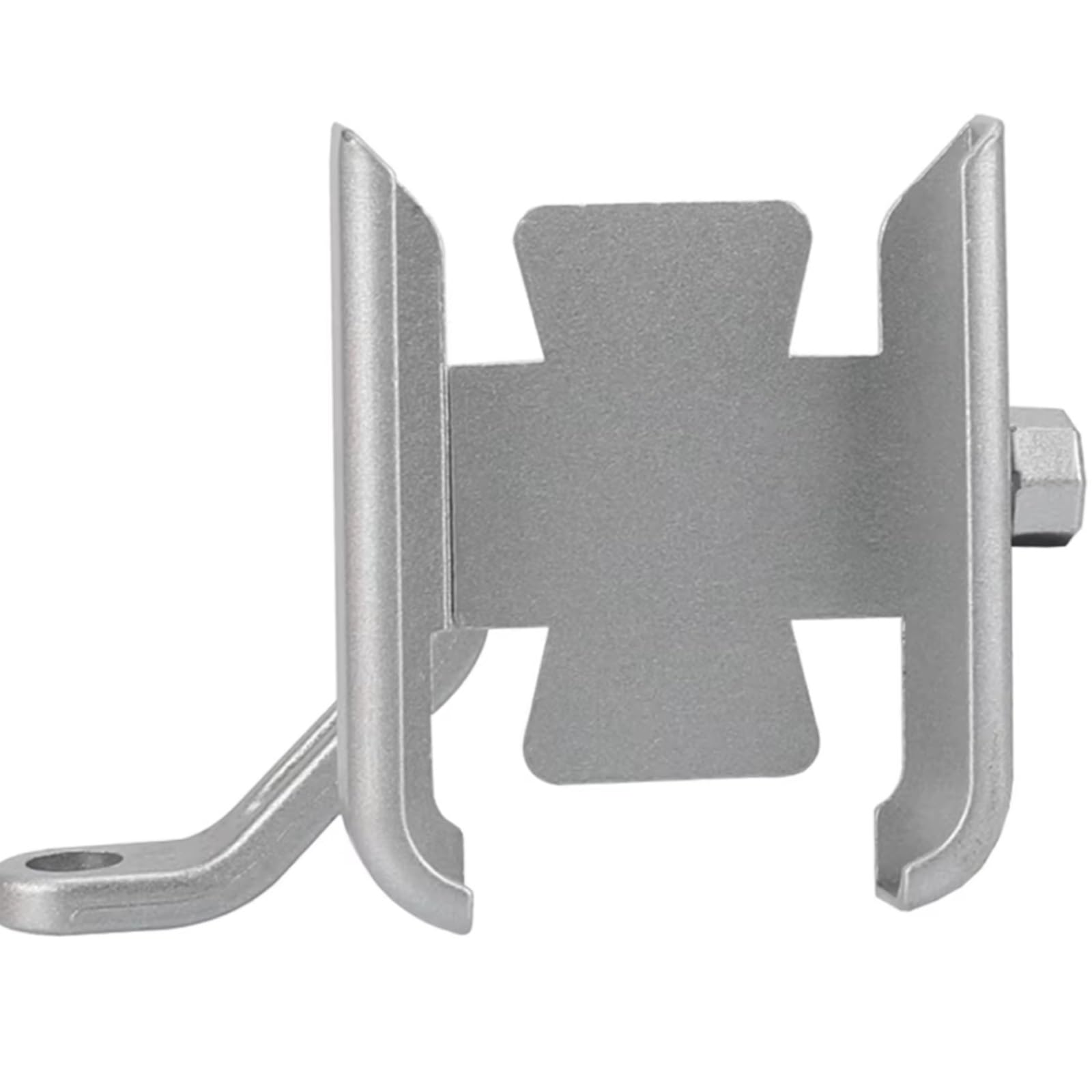 CFAYRLMS Handyhalterung Kompatibel Mit HP2Megamoto 2006–2009 Für HP2 Megamoto 2008 2007 Motorrad Handy GPS Navigation Lenkerhalterung Stützhalterung(Silver,Mirror Holder) von CFAYRLMS