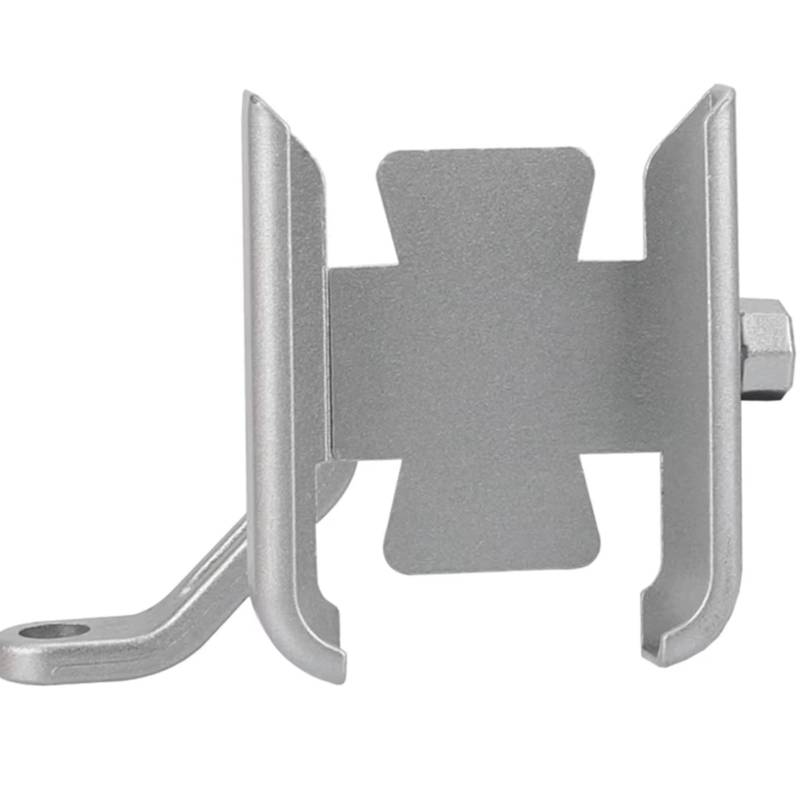 CFAYRLMS Handyhalterung Kompatibel Mit HP2Megamoto 2006–2009 Für HP2 Megamoto 2008 2007 Motorrad Handy GPS Navigation Lenkerhalterung Stützhalterung(Silver,Mirror Holder) von CFAYRLMS