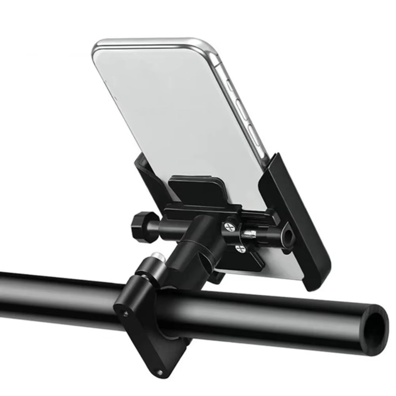 CFAYRLMS Handyhalterung Kompatibel Mit Yamaha Für NMAX 155 Für N-MAX 125 155 Für NMAX125 2015–2021 2020 Motorrad GPS Handy Halterung(Black,Handlebar) von CFAYRLMS