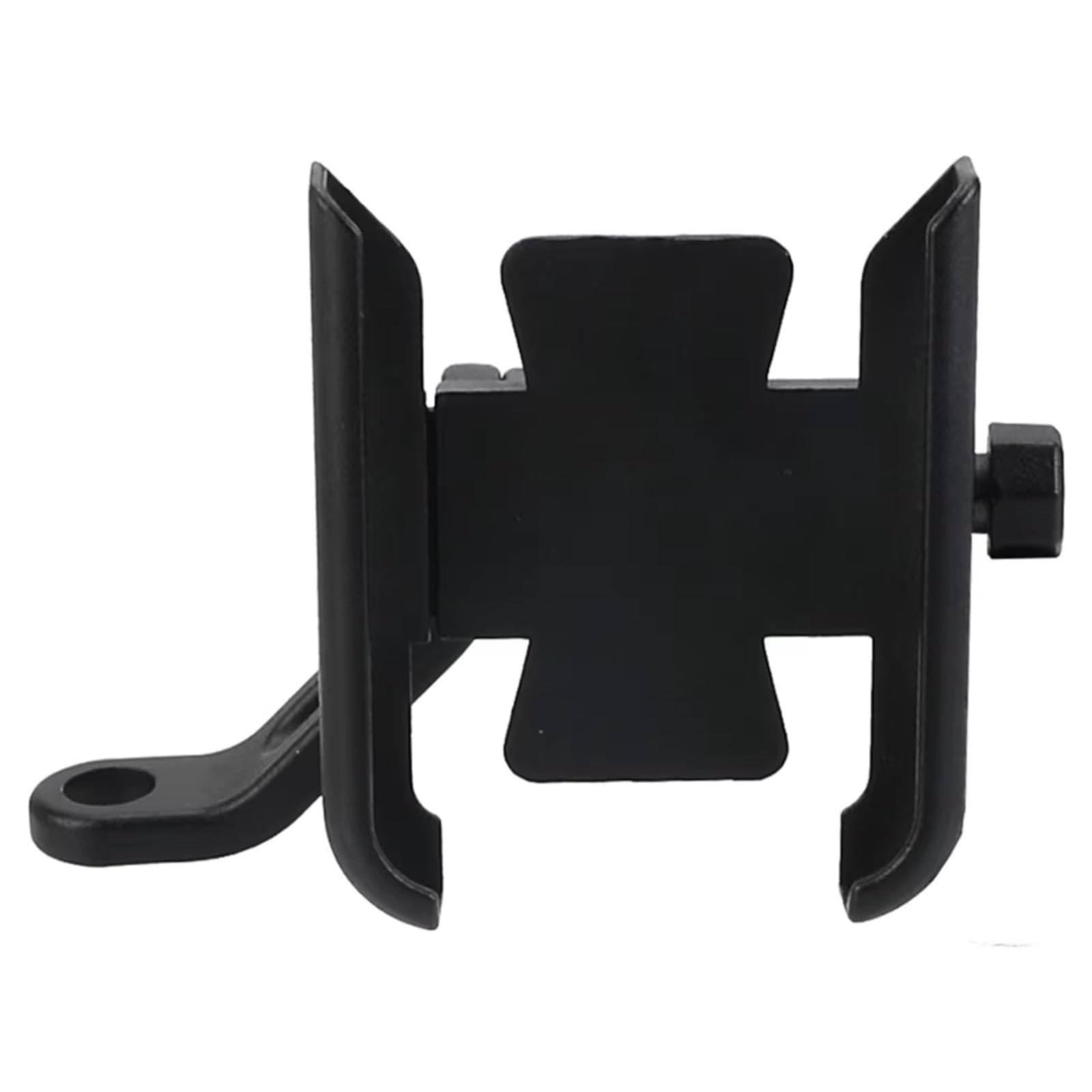 CFAYRLMS Handyhalterung Kompatibel Mit Yamaha Für NVX155 2017–2025, Für NVX 155 2024 2023 2022 Motorrad CNC Handy GPS Navigation Lenkerhalterung(Black,Mirror Holder) von CFAYRLMS