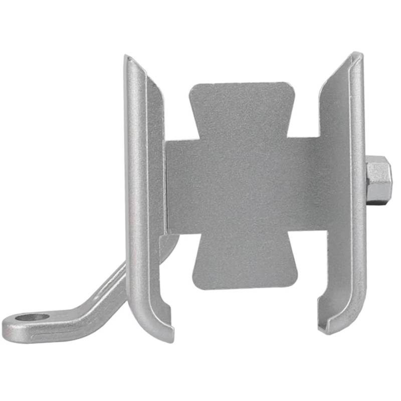CFAYRLMS Handyhalterung Kompatibel Mit Yamaha Für SR500 1978–1991 Für SR500 1990 1989 1988 1987 Motorrad CNC Handy GPS Navigation Lenkerhalterung(Silver,Mirror Holder) von CFAYRLMS