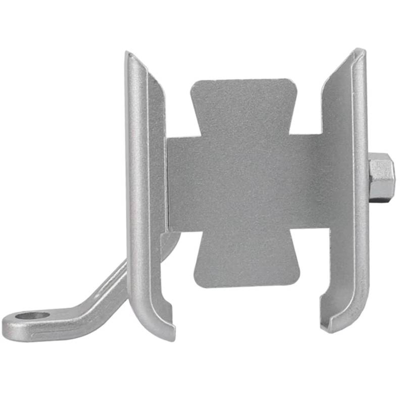 CFAYRLMS Handyhalterung Kompatibel Mit Yamaha Für SRX600 1986–1989 Für SRX 600 1989 1988 1987 Motorrad CNC-Handy GPS Navigation Lenkerhalterung(Silver,Mirror Holder) von CFAYRLMS