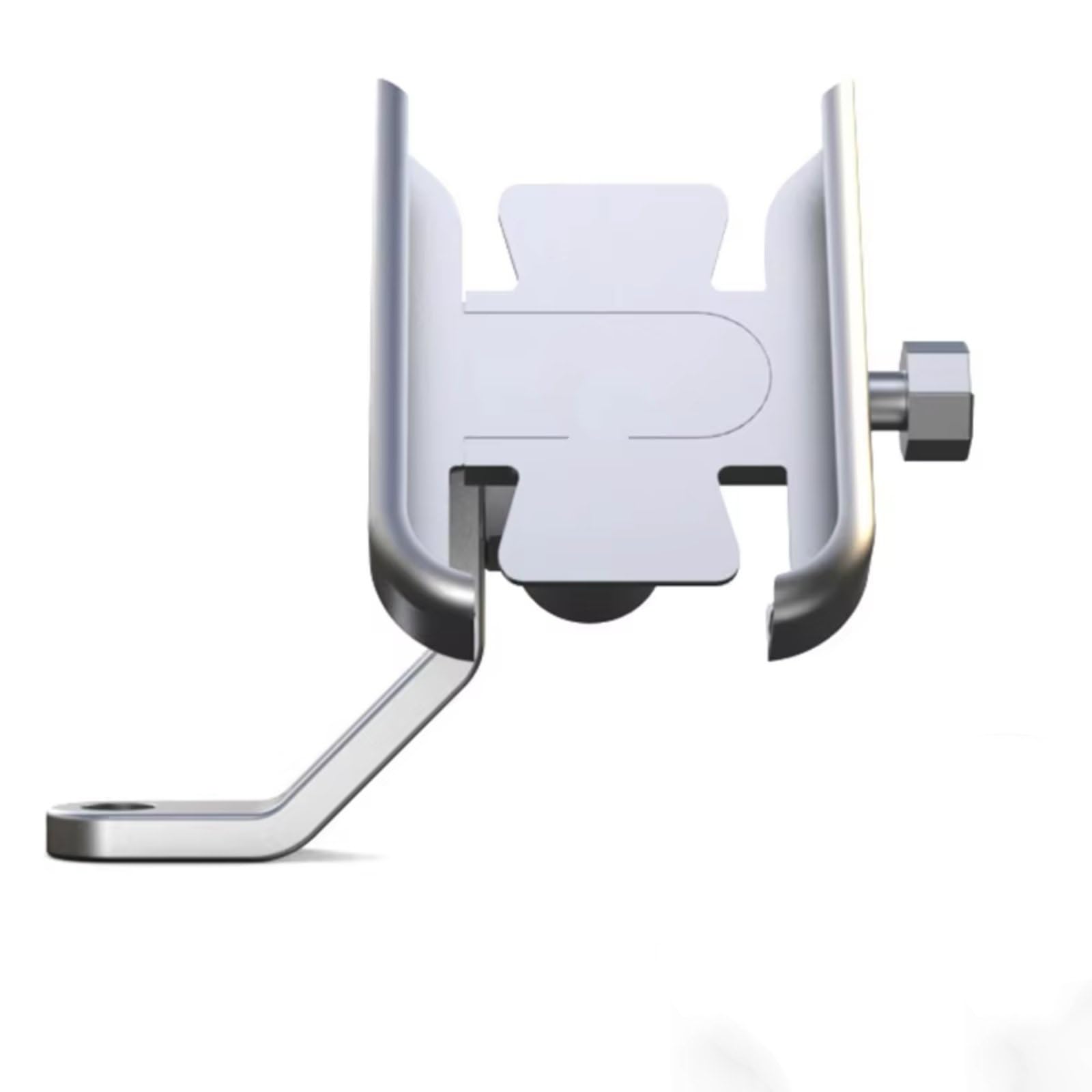 CFAYRLMS Handyhalterung Kompatibel Mit Yamaha Für T-Max 500 Für TMAX 500 560 Für TMax 530 Motorrad Lenker Handy GPS Halterung Unterstützungshalter Universal(Silver,Mirror Holder) von CFAYRLMS