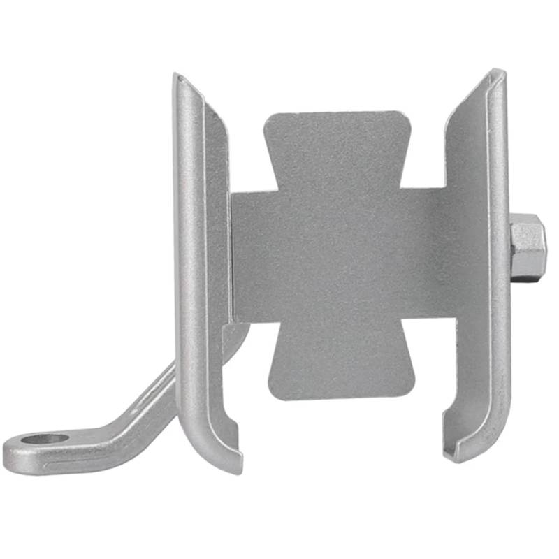 CFAYRLMS Handyhalterung Kompatibel Mit Yamaha Für TW125 1999–2004 Für TW 125 2003 Für TW-125 2002 Motorrad-Handy GPS Navigation Lenkerhalterung(Silver,Mirror Holder) von CFAYRLMS