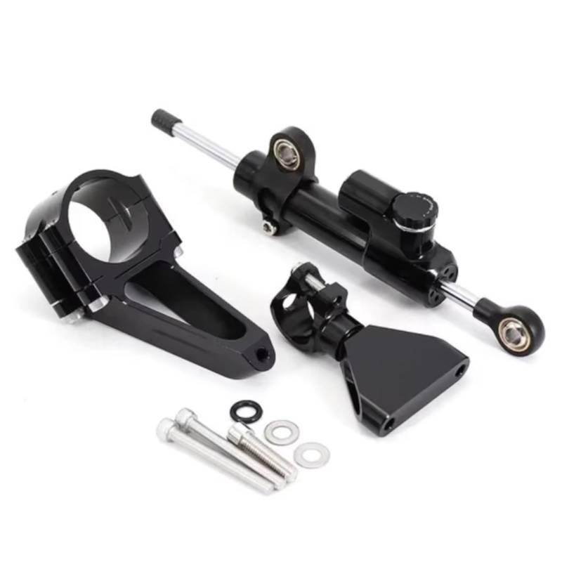 CFAYRLMS Lenkungsdämpfer Einstellbarer Für CBR600 Für F4i 1999 2000 2001 2002-2007 Motorrad Lenkung Stabilisieren Stabilisieren Dämpfer Linear Stoßdämpfer(Black) von CFAYRLMS